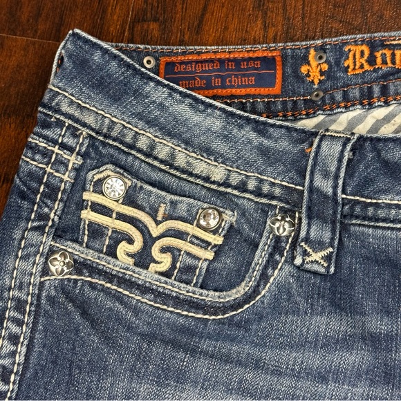 Rock Revival Liberty Boot Cut Stylish Blue Women's Jeans Y2K Vintage 31 EUC - Picture 6 of 14